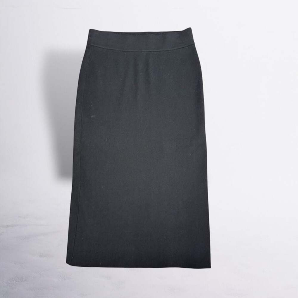 Zara Black High-Waisted Pencil Office Day to Night  Sweater Skirt